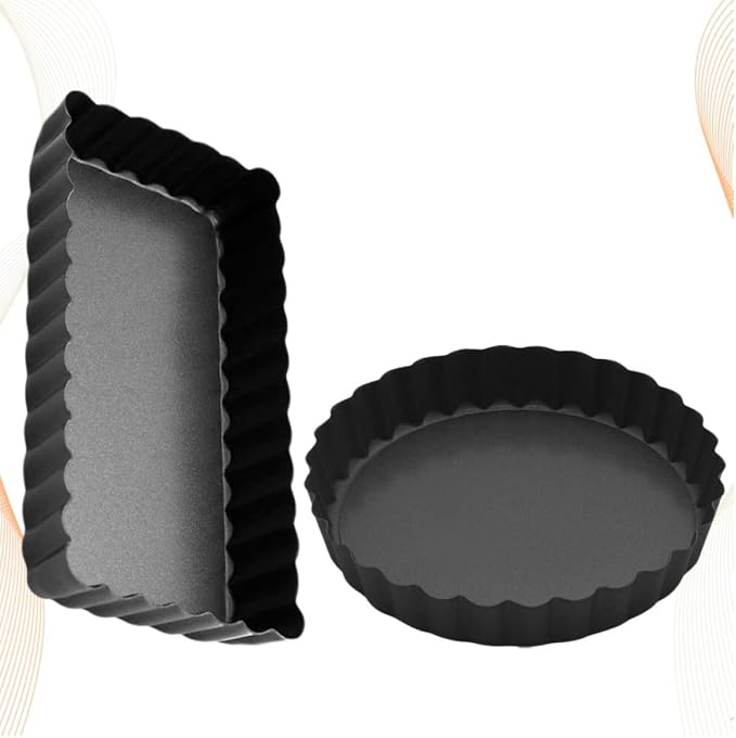 Mobestech 2pcs Non Stick Baking Pan Cake Molds for Home Kitchen Pizza Dish for Baking Cakes Pies and Desserts - Image 5