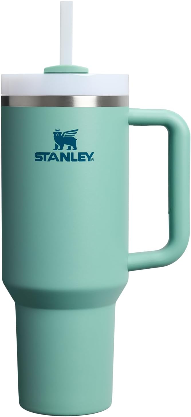 STANLEY Quencher H2.0 Flow State Tumbler, 40 oz, Spring Green | Handle and Straw | 3-Position Lid | Cup Holder Compatible for Travel | Insulated Stainless Steel Cup | BPA-Free by Unknown