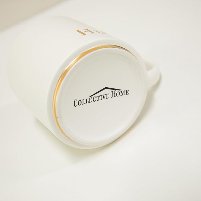 COLLECTIVE HOME Mr. & Mrs. Ceramic Coffee Mug Set, 15oz, 2-Piece | Luxury Wedding Gift for Couples, Elegant Coffee Cups for Newlyweds, Anniversary & Engagement Gift, Gift Box Set - Image 7