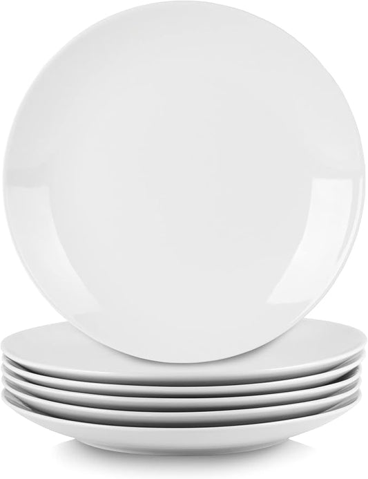 10 Strawberry Street Simply White 10.5" Coupe Dinner Plate, Set of 6 by 10StrawberryStreet