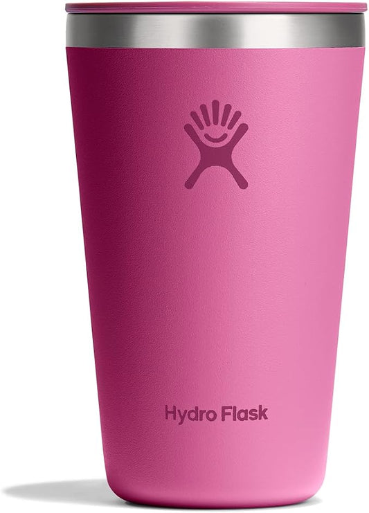 Hydro Flask All Around Tumbler Press-in Lid, Insulated Travel Mug, Stainless Steel Coffee Cup 16 Oz Reef Pink by Unknown