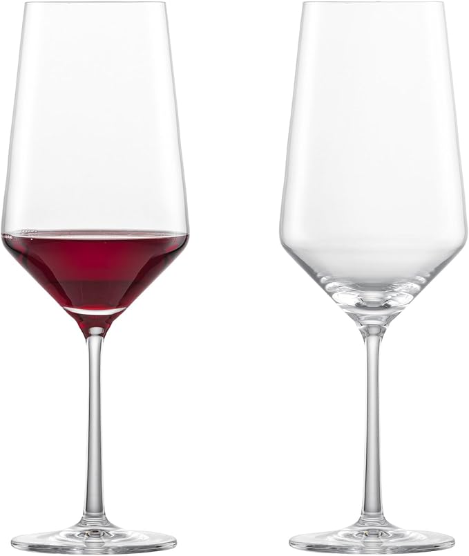 Zwiesel Glas Pure Bordeaux Red Wine Glass (Set of 2), Bordeaux Glasses for Red Wine, Dishwasher-Safe Tritan Crystal Glasses, Made in Germany (23 Ounce) by Unknown