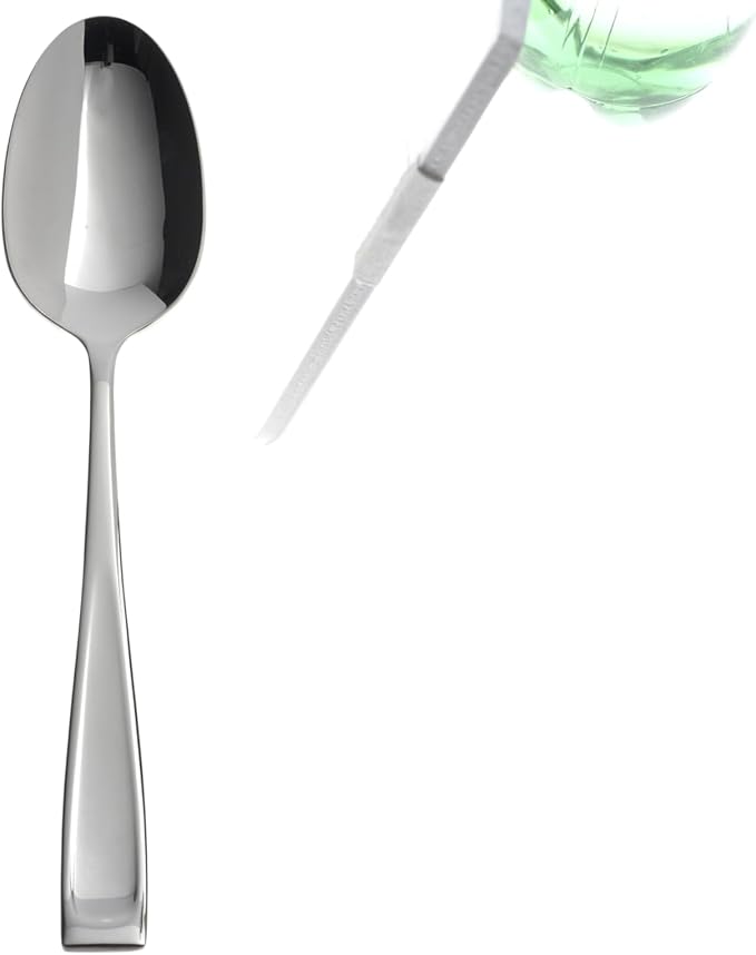 Oneida Moda 2-Piece Silverware Serving Set, Flatware | silver, dishwasher safe | heavy duty, cutlery set for kitchen and dining, serving utensil set, wedding silverware - Image 2