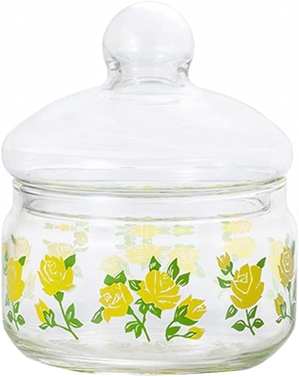 ADERIA 1917 Aderia Retro 360 Bonbon Container, Masquerade, Made in Japan, Storage Container, Showa Retro, Glass, Canister, Airtight Container, Condiment Container, Bottle, Airtight Coffee Beans by Unknown
