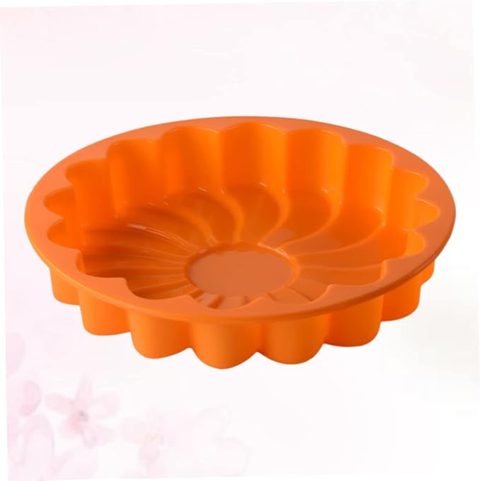 KICHOUSE Thickened Large Silicone Cake Mold Versatile Baking for Birthday Cakes and More Flexible Non-stick Design Random Color Oven and Microwave Safe - Image 3