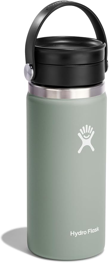 Hydro Flask Water Bottle - Insulated Stainless Steel - Wide Mouth Flex Sip Lid, Non Spill, Leakproof and Refillable in 16 Oz Agave - Image 2