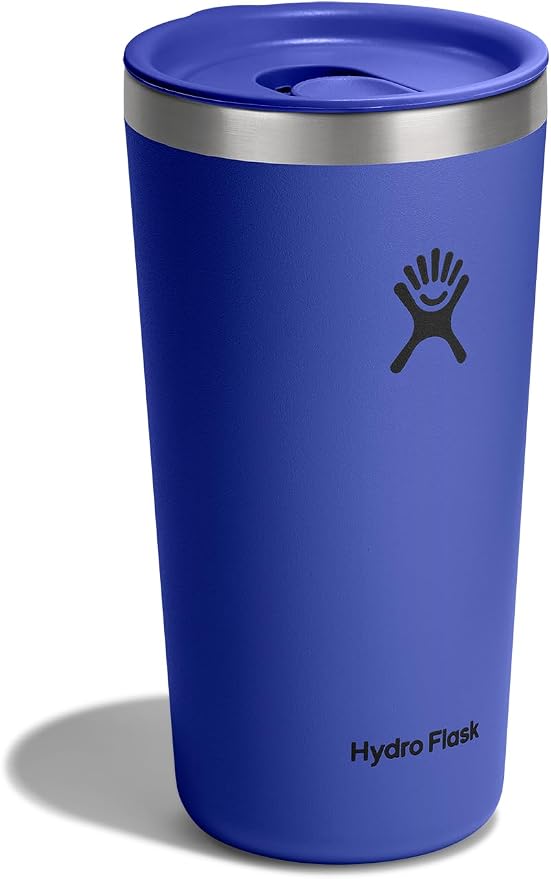 Hydro Flask All Around Tumbler Press-In Lid, Insulated Travel Mug, Stainless Steel Coffee Cup 20 Oz Capri Blue - Image 2