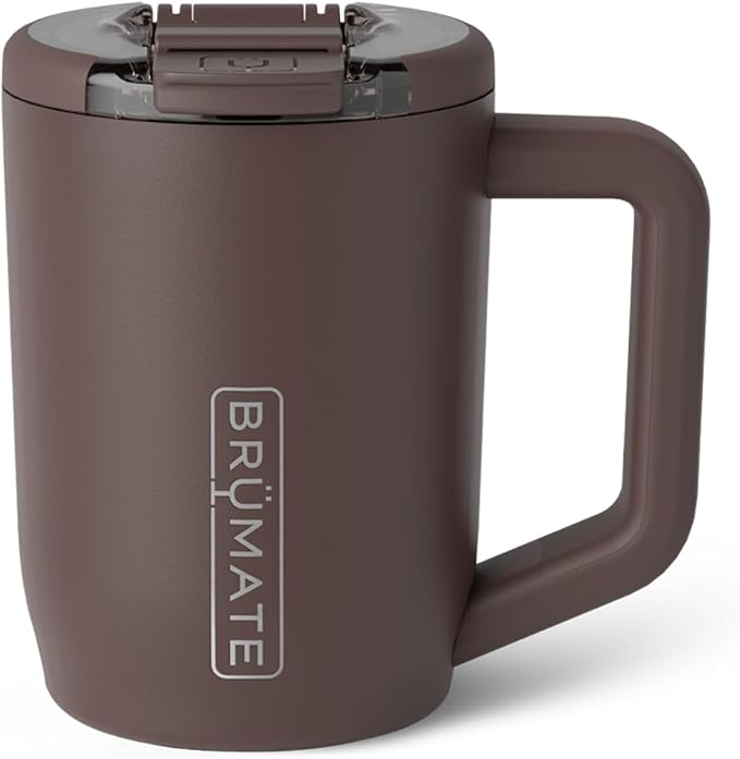 BrüMate Müv - 15oz 100% Leak Proof Insulated Coffee Mug with Handle & Lid - Stainless Steel Coffee Travel Mug - Double Walled Coffee Cup (Java) by Br%C3%BCMate