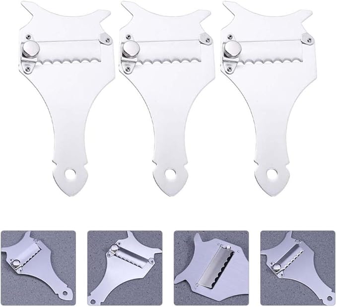 ARTIBETTER Truffle Slicer and Cheese Scraper for Precise Food Preparation for Slicing Chocolate and Radish Stainless Steel 3pcs Kitchen Tool Versatile Kitchen Gadget - Image 8