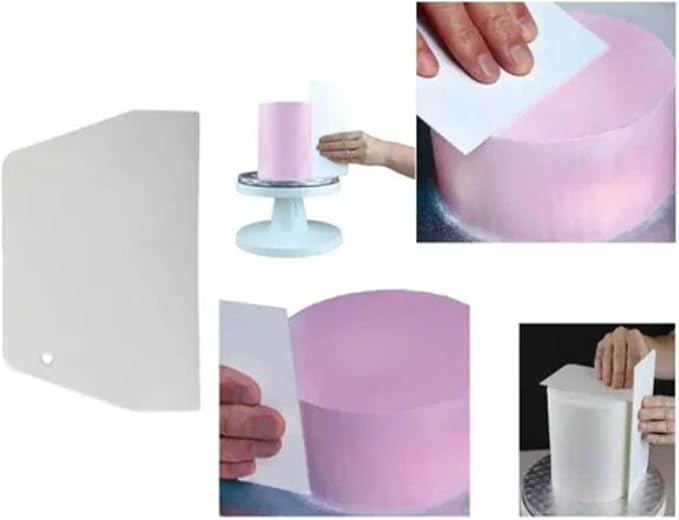 2PCS Dough Scraper, Nonslip Flexible Pastry Scraper Dough Cutter for Baking Bread Cake Pizza Fondant - Image 2