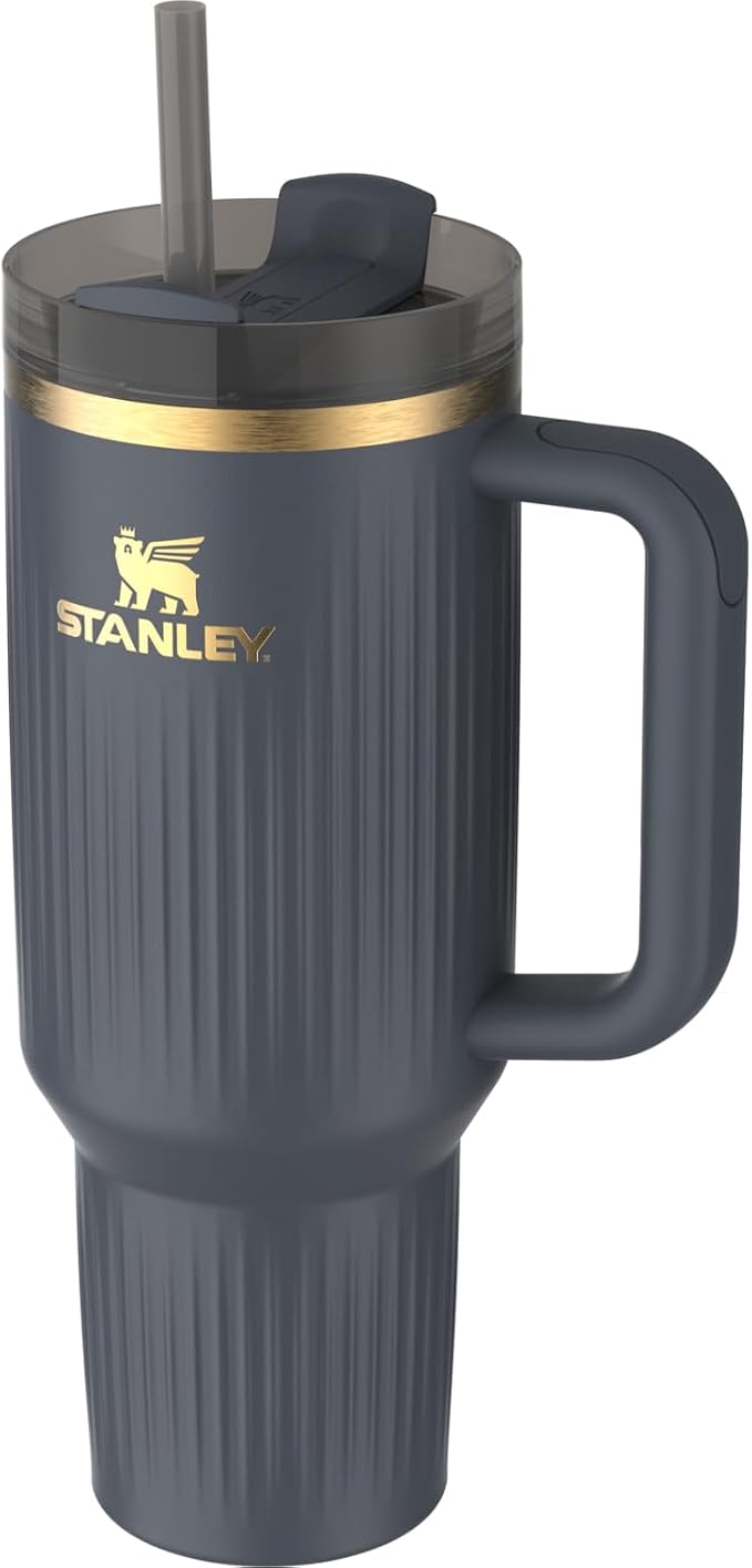 STANLEY Quencher H2.0 Tumbler with Handle and Straw 40 oz | Flowstate 3-Position Lid | Cup Holder Compatible for Travel | Insulated Stainless Steel Cup | BPA-Free | Fluted Twilight - Image 2