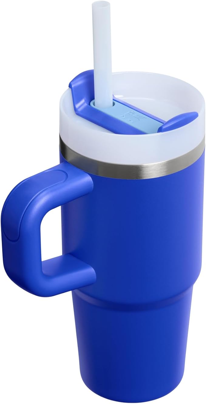 STANLEY Quencher H2.0 Flow State Tumbler, 14 oz, Cobalt | Handle and Straw | 3-Position Lid | Cup Holder Compatible for Travel | Insulated Stainless Steel Cup | BPA-Free - Image 3