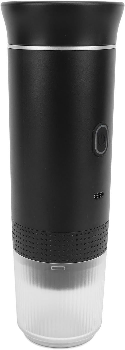 Rengue Portable Electric Coffee Maker 15 Bar Automatic Machine with 2500mAh Battery Compatible Cup Holders for Car Office Travel Camping (Black) - Image 4