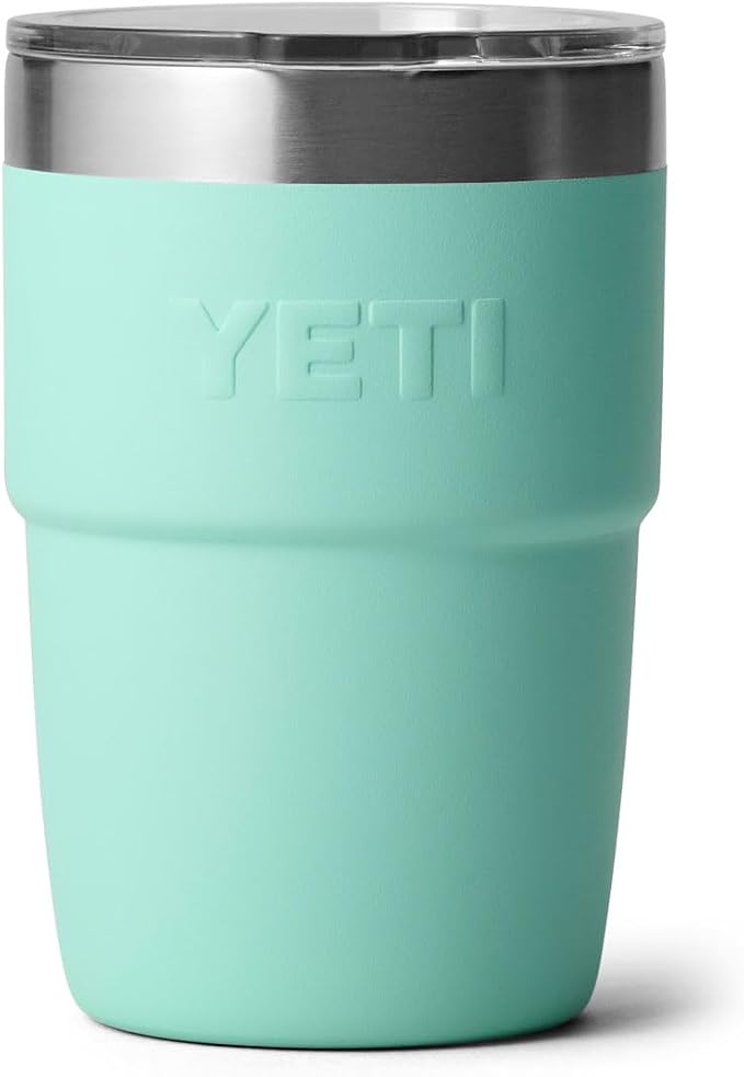 YETI Rambler 8 oz Insulated Coffee Mug with Lid - Stackable Double-Wall Vacuum Insulated Coffee Cup - DuraSip Ceramic Lining - Barista-Friendly Design - Stainless Steel - Dishwasher Safe - Image 6