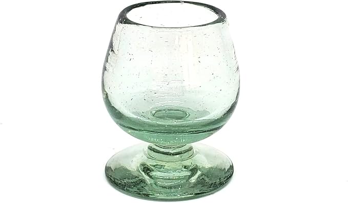 Clear 2.5 oz Tequila Sippers (set of 6), Recycled Glass, Lead-free, Toxin-Free (2.5 oz Sipper) by MexHandcraft