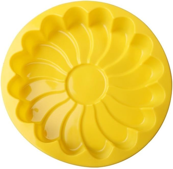 PRETYZOOM Flower-shaped Silicone Cake Pan Large Baking Mold Non-stick Baking Pan for Cheesecake Cornbread Random - Image 6