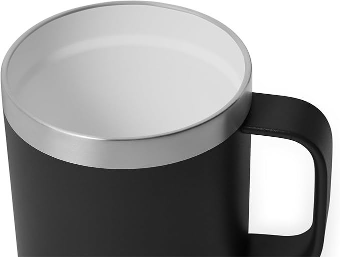 YETI Rambler 10 oz Ceramic Lined Stackable Mug, Vacuum Insulated, Stainless Steel with MagSlider Lid, Black - Image 5