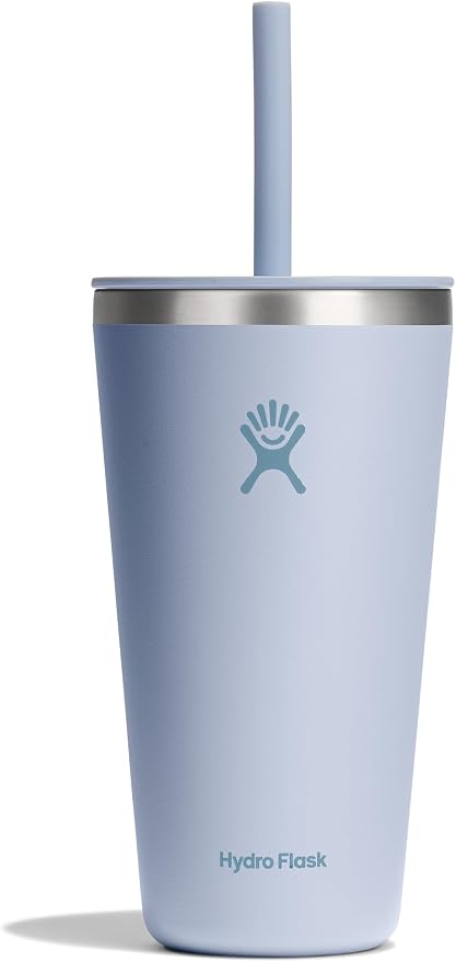 Hydro Flask All Around Tumbler Straw Lid, Insulated Travel Mug, Stainless Steel Coffee Cup 28 Oz Surf by Unknown