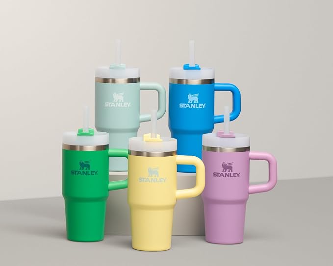 STANLEY Quencher H2.0 Flow State Tumbler, 20 oz, Lilac | Handle and Straw | 3-Position Lid | Cup Holder Compatible for Travel | Insulated Stainless Steel Cup | BPA-Free - Image 7