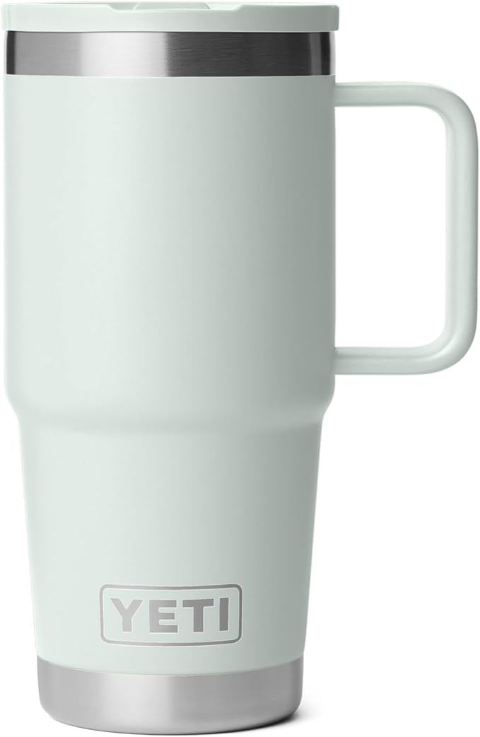 YETI Rambler 20 oz Travel Mug with Flip Straw Lid – Stainless Steel, Vacuum Insulated, Leakproof, Cup Holder Friendly, Ridgeline by YETI