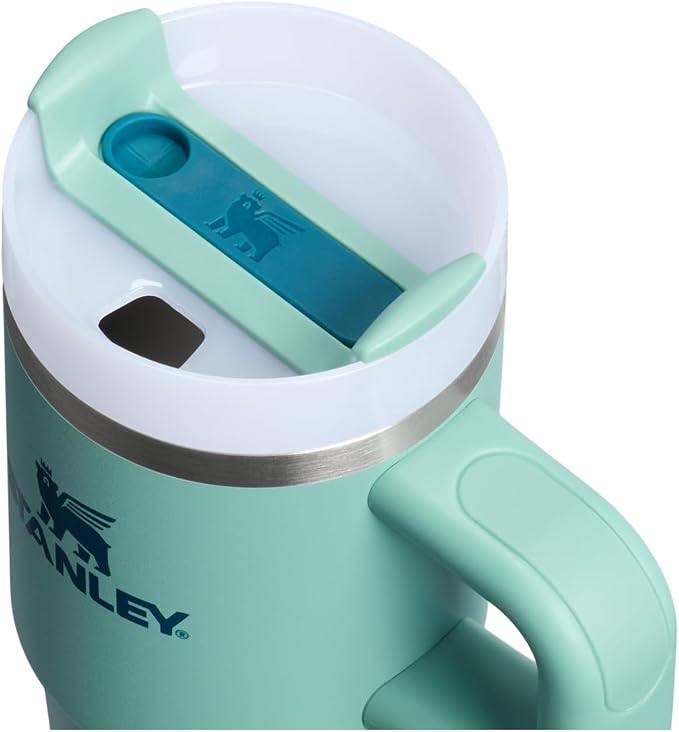STANLEY Quencher H2.0 Flow State Tumbler, 14 oz, Spring Green | Handle and Straw | 3-Position Lid | Cup Holder Compatible for Travel | Insulated Stainless Steel Cup | BPA-Free - Image 2