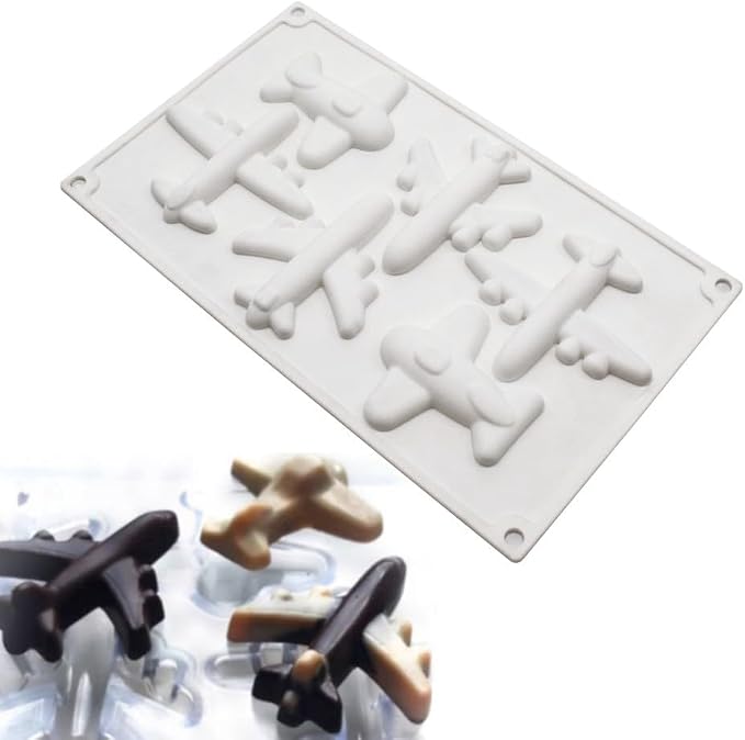 Silicone Mold for Cake DIY Baking Chocolate Eco-Friendly Cake Mold Candy Chocolate Cake Mould Baking DIY Kitchen Accessiories (Aircraft P_11.88 X6.96 X0.52 inch) by mostsom