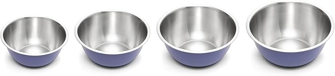 Fox Run Stainless Steel Mixing Bowl, Purple, 6.25 Quart