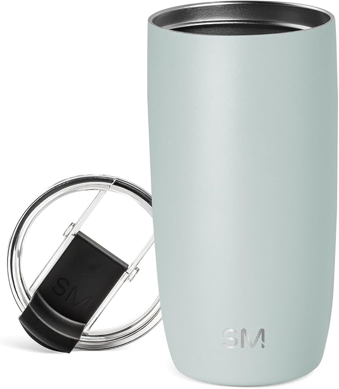 Simple Modern Travel Coffee Mug with Lid | 16oz | Green | Voyager Coffee Cup, Coffee Tumbler for Hot & Iced Drinks | Insulated Stainless Steel Travel Mug | Sea Glass Sage by Unknown