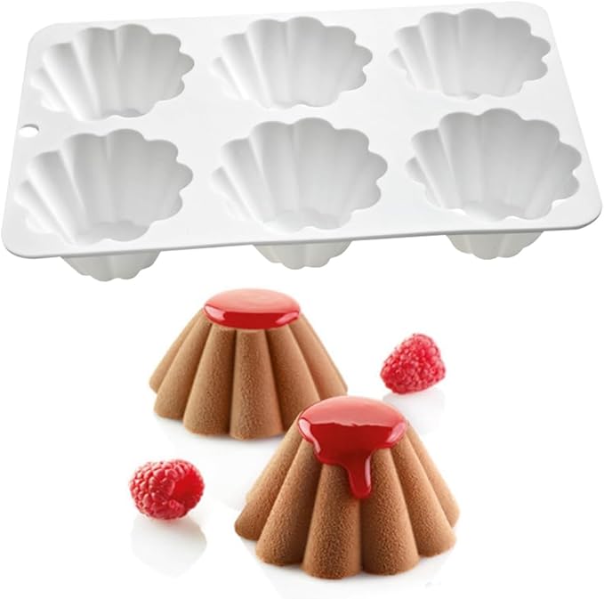 mostsom Cup Shape Silicone Mold, Non-Stick Baking Molds for Chocolate, Cake, Jelly, Dome Mousse Mould, Truffle, Ice Cube, Easy Release & Clean, Perfect for Cake & Dessert Making (H_ Cup)