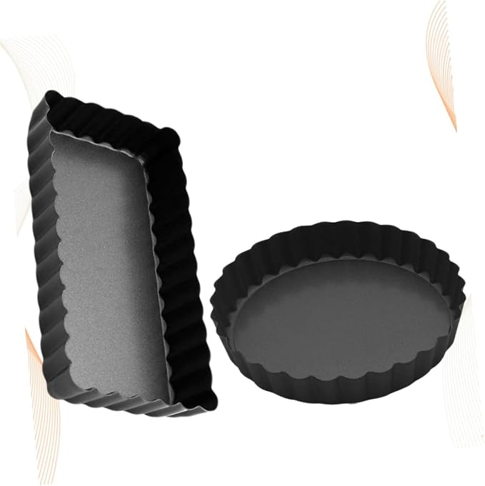 SOLUSTRE 3sets Non Stick Baking and Cake Molds for Oven Use for Tart Quiche and Pizza Baking Home Kitchen and Shop 2pcs*3 - Image 5