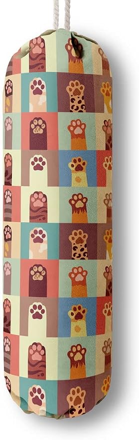Cat Pattern Grocery Bags Holder Organizer For Shopping Bags，Wall Mount Plastic Bags Storage Container Dispensers, Pet Lovers Home Kitchen Gifts For Women, Family, Friends, Cat Dad, Cat Mom by HiLus