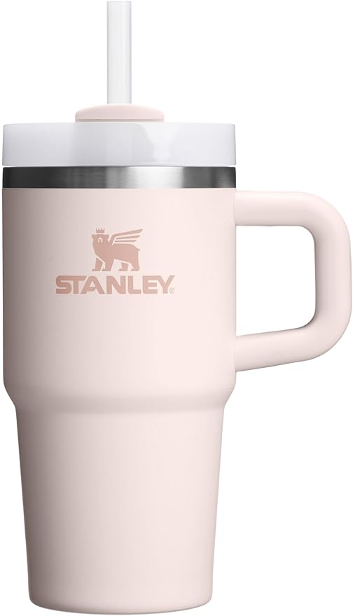 STANLEY Quencher H2.0 Flow State Tumbler, 20 oz, Rose Quartz 2.0 | Handle and Straw | 3-Position Lid | Cup Holder Compatible for Travel | Insulated Stainless Steel Cup | BPA-Free by Unknown