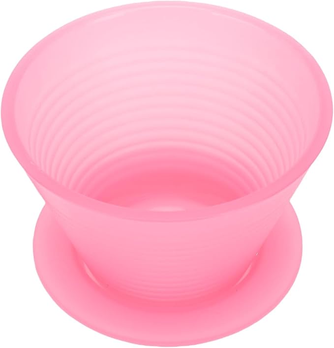 Pour Over Dripper, Flat Bottom Coffee Filter with Food Grade PP Construction, Reusable Brewing Cup for Home, Cafe & Office Use (Roseate)