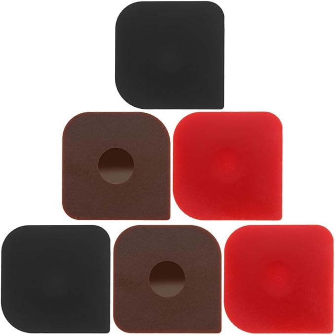 Abaodam 6pcs Versatile Dough Scraper for Bread Making and Cleaning, PC Material Kitchen Tool Precise Cutting and Non-slip Design, for Baking and Food Preparation by Abaodam