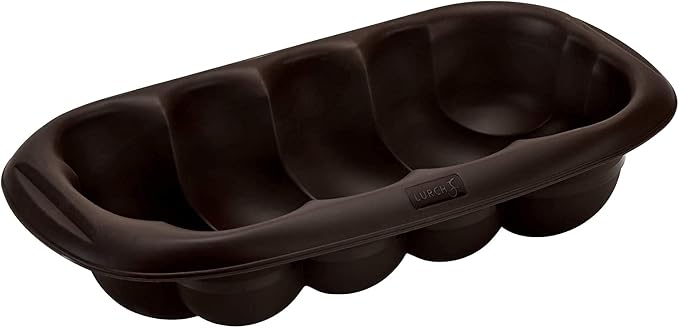 LURCH FlexiForm Yeast Plait/Cake Baking Mould for Baking | Made of 100% BPA-Free Premium Platinum Silicone 30 x 16 cm Brown by Lurch