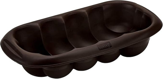 LURCH FlexiForm Yeast Plait/Cake Baking Mould for Baking | Made of 100% BPA-Free Premium Platinum Silicone 30 x 16 cm Brown by Lurch