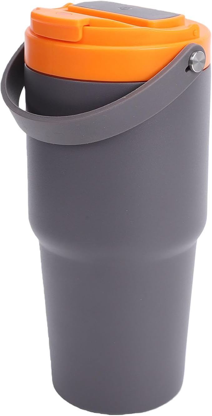 Portable Coffee Maker, 304 Stainless Steel Electric Coffee Mug, 600ml USB Rechargeable Brew Cup, Built in 500mAh Battery, Insulated Travel Maker for Camping Car Office - Image 2