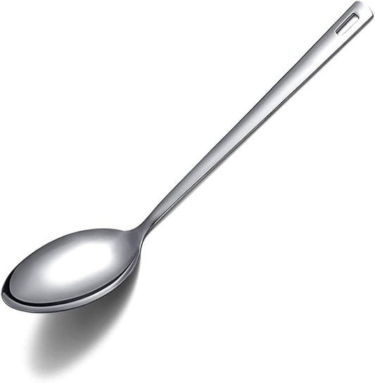 Cooking Spoon, Berglander Stainless Steel Solid Serving, Basting Spoon For Cooking, Kitchen Non-Stick And Heat Resistant, Dishwasher Safe, Easy to Clean by Berglander