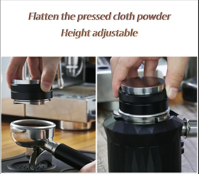 Coffee Dispenser and Tamping Machine, Dual Head Coffee Scaler for, Depth Adjustable, Professional Espresso Manual Tamping Machine (53mm)