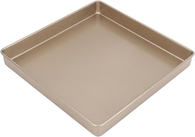 Carbon Steel Baking Sheet Non Stick | 9.6” x 8.2” Oven Tray for Puff Pastry/Cupcakes/Cookies | Quick Heat Distribution Pan for Even Baking | 2 Measurements (11.2” x 11.2”) (Type 2) - Image 2