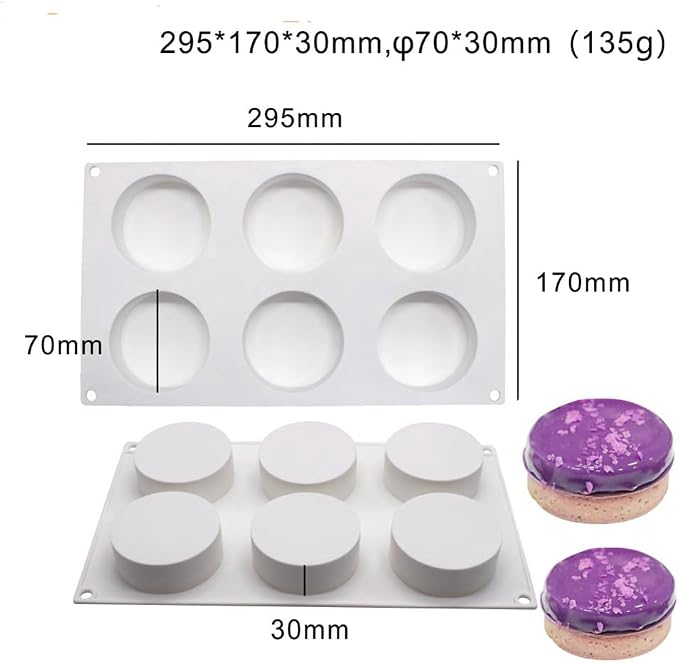 Silicone Molds for Baking - Cake & Cupcake Molds - Chocolate Covered Bakeware - Round (K 11.8 X6.8 X1.2 inch) - Image 4