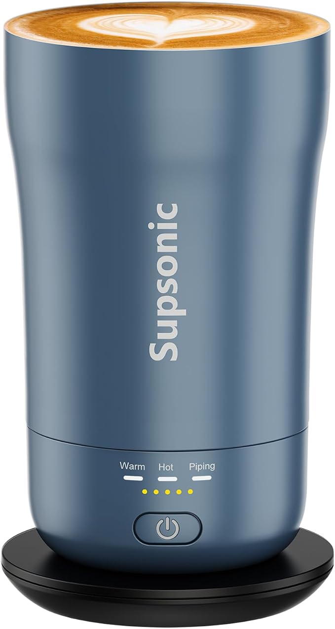 Supsonic - 14oz Heated Coffee Mug, Self-Heating Travel Mug with 3-Temp Settings, Insulated Stainless Steel Constant Temperature Heating Mug for Beverage, Smart Heating Portable Coffee Mug | S1 by Supsonic