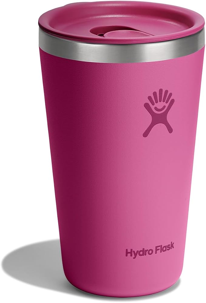 Hydro Flask All Around Tumbler Press-in Lid, Insulated Travel Mug, Stainless Steel Coffee Cup 16 Oz Reef Pink - Image 2