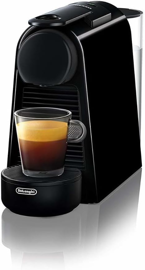 Nespresso Essenza Mini Coffee and Espresso Machine by De'Longhi, 1150 watts, 110ml, Black | Piano black compact espresso machine with 19 bar pressure, 25 second heat-up and 2 programmable cup sizes: Espresso, Lungo. by Unknown