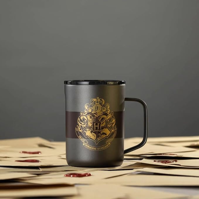 Corkcicle Harry Potter Coffee Mug - Stainless Steel Insulated Cup With Lid For Tea & Coffee - Non-Slip Silicone Base - Durable Travel Mug - Dishwasher Safe - BPA Free - 16 oz - Hogwarts Crest - Image 6