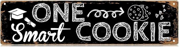 One Smart Cookie Slim Sign Street Funny Metal Sign Wall Decor for Bedroom Farm Home Bar Garage Man Cave Wall Art Gift by Unknown
