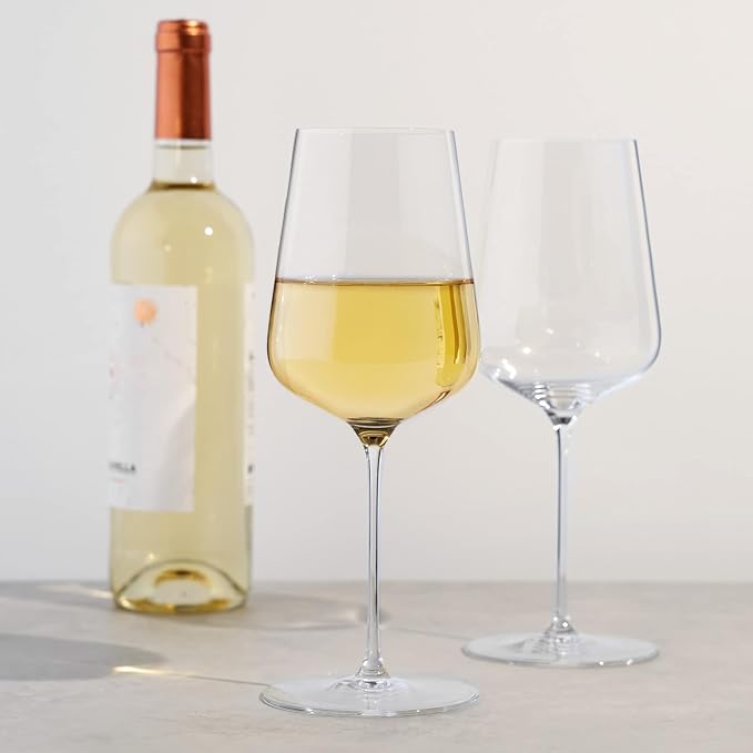 Spiegelau Definition Crystal Universal Wine Glasses for Red and White Wines, Durable Drinking Glasses for Housewarming, Birthday Party, Wedding Gifts, Home Bar, Elegant Glassware, 19 oz, Set of 4 - Image 2
