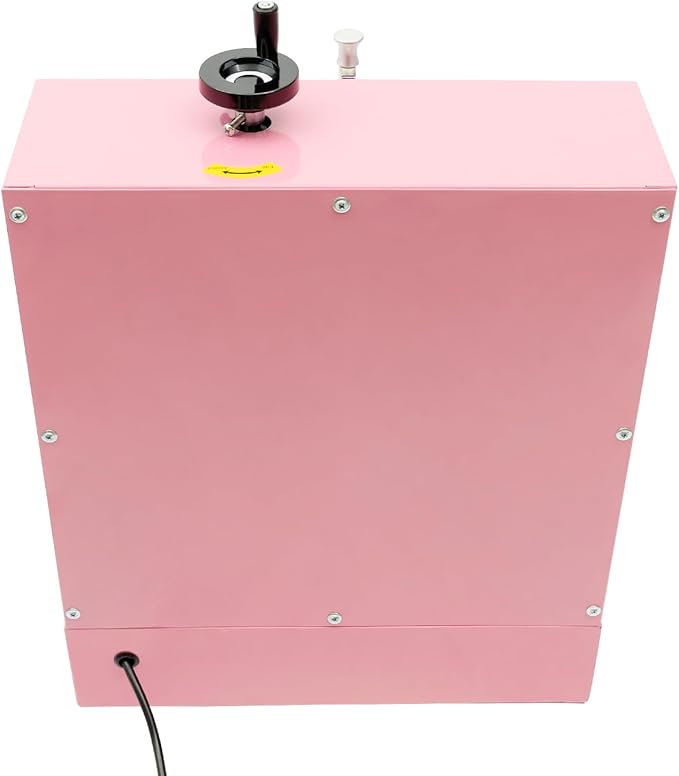 Cake Icing Machine 200W Auto Cream Spreading Machine w/Graduated Scraper & LCD Display, Professional Cake Decorating Machine Frosting Turntable for 4-16 Inch Cakes 0-320 RPM Rotating Speed (Pink)