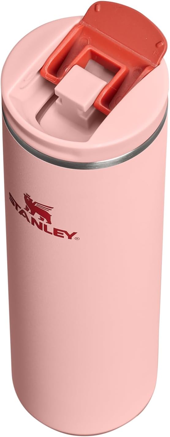 STANLEY Transit FlipTop Mug | Leakproof Coffee Travel Cup | Vacuum Insulated Stainless Steel | Stays Hot or Cold for Hours | BPA-Free | 16 oz | Peach Rose - Image 2