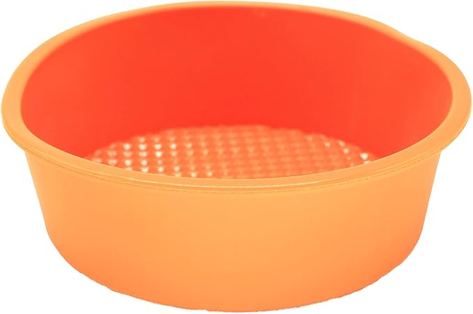 X-Haibei 4.5 Inch Silicone Round Mold, Flexible Mini Cake Pan for Baking Bread, Eggs & Sandwiches, Air Fryer & Oven Safe, Non-Stick Microwave Bread Maker for Keto & Low Carb Recipes